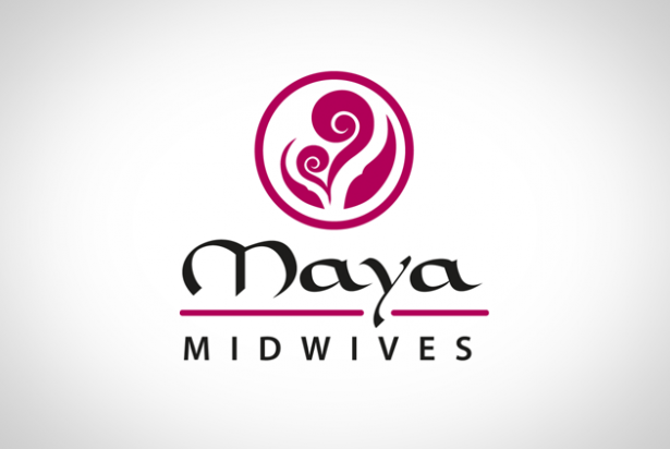 Maya Midwives logo identity