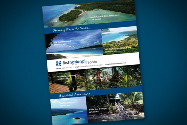 FNS Stunning Espiritu Santo Full Page Ad for Island Life Magazine
