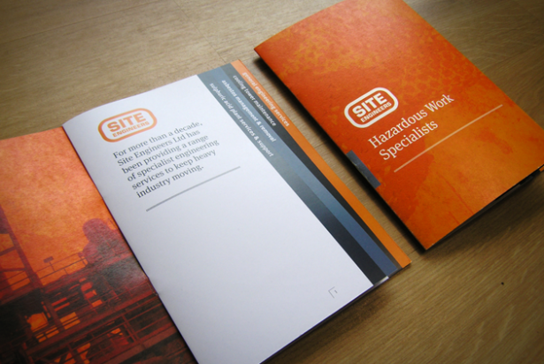 Site Engineers tabbed brochure