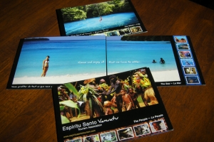 Sample of work done by tk:design for Espiritu Santo Tourism Association