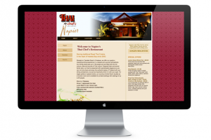 Sample of work done by tk:design for Thai Chef Restaurant